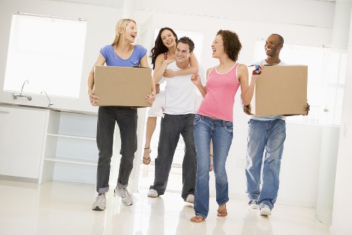 Office removals team planning a move in Holland Park