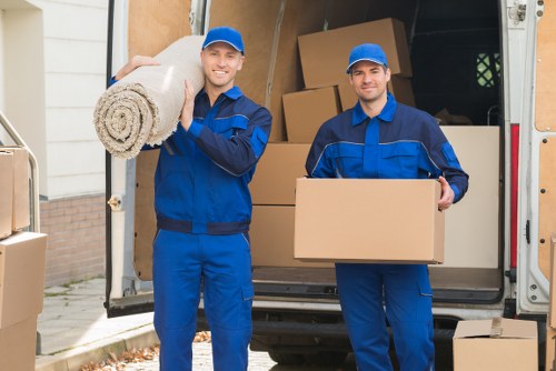 Local removals service vehicle supporting a Holland Park move