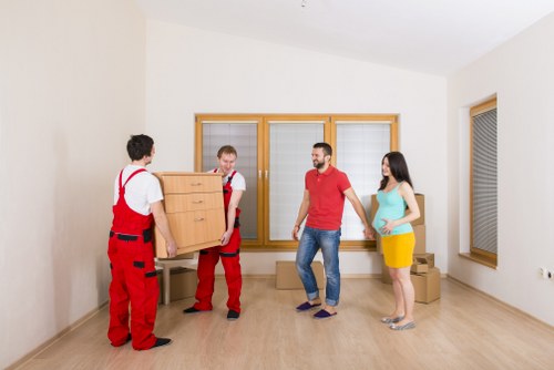 Careful furniture handling during a residential move near Holland Park