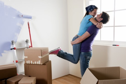 Moving office desks and storage items in West London