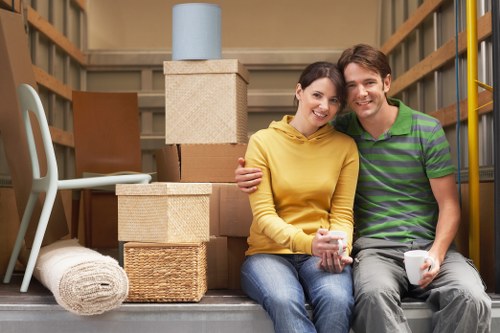 Prepared home contents for a local move in Holland Park