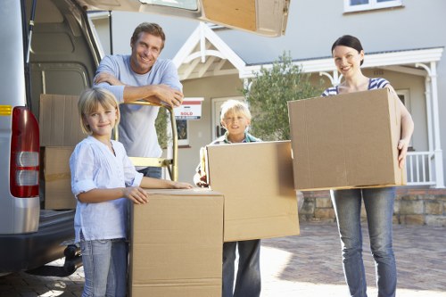 Removals van planning for Holland Park residential streets