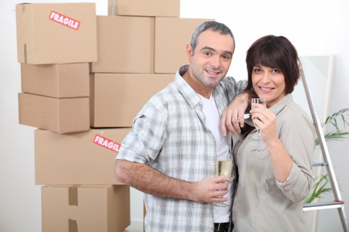 Careful handling of office furniture during a local relocation